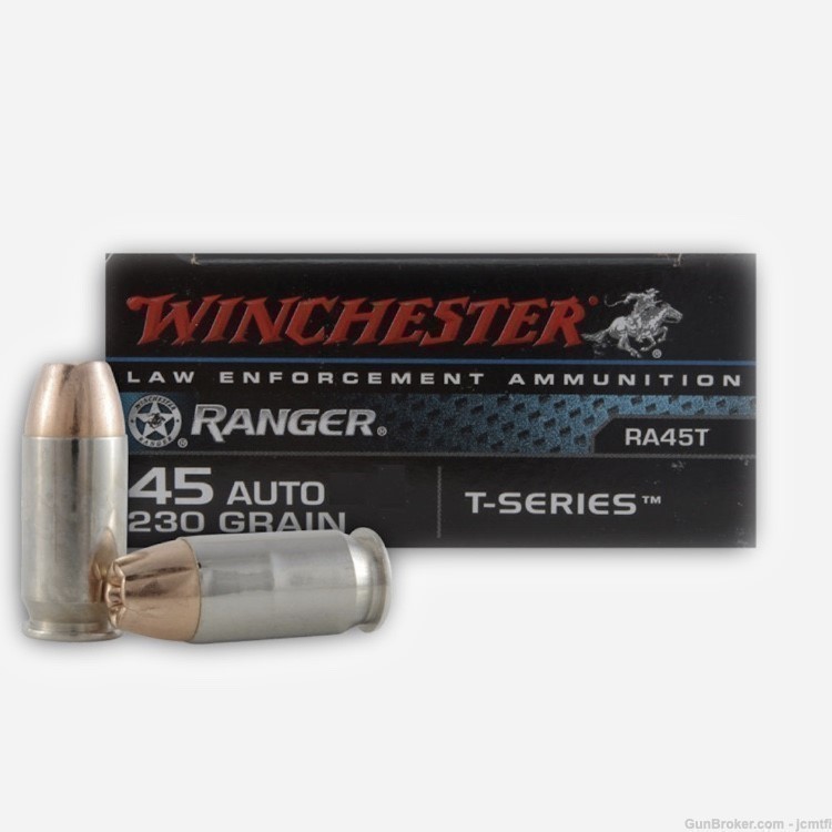 100rds Winchester Ranger™ LE Talon RA45T 45 AUTO 230 GR JHP T-Series-img-2