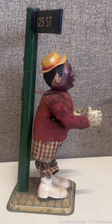 Vintage Occupied Japan Wind-Up African American Dancing Tin Toy Harlem NY-img-2