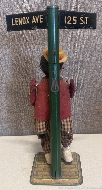 Vintage Occupied Japan Wind-Up African American Dancing Tin Toy Harlem NY-img-1