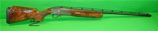 Ljutic Mono Gun 12ga Shoots 90%-100% High Engraved-img-0