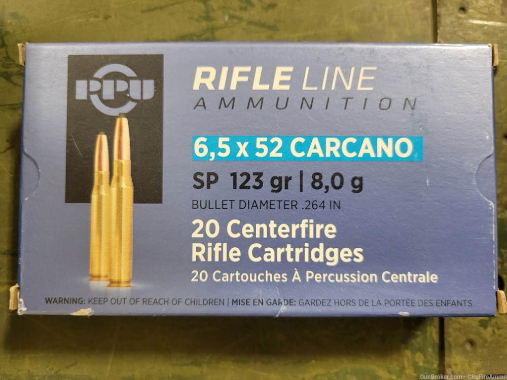 6.5 Carcano Ammo 6.5x52 Ammo Carcano 20 rounds no cc fees-img-1