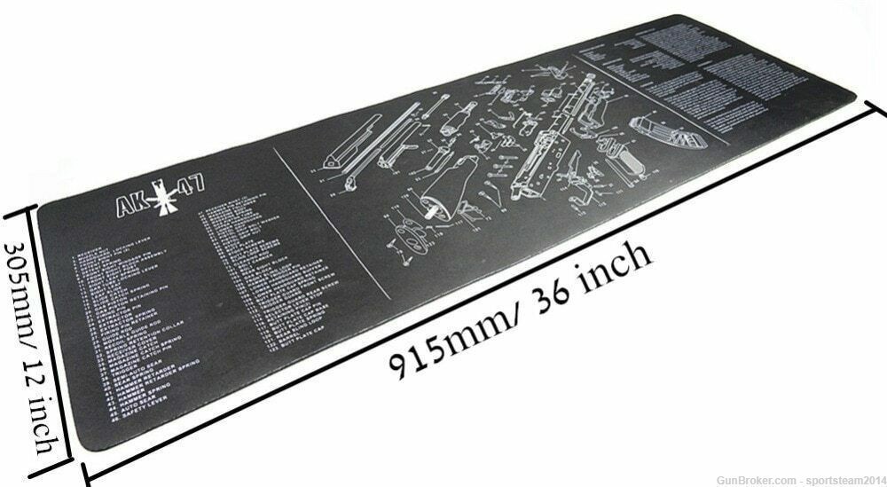  AK47 Rifle Gunsmith Armorers Bench Cleaning Rubber Mat Mouse Pad-img-0
