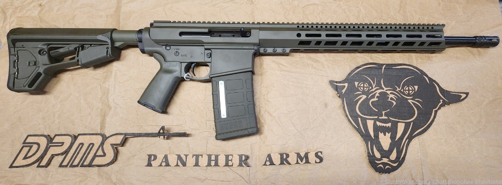DPMS Panther Arms DR10 BCA Side Charging 308 AR10 18" Rifle OD Green-img-0