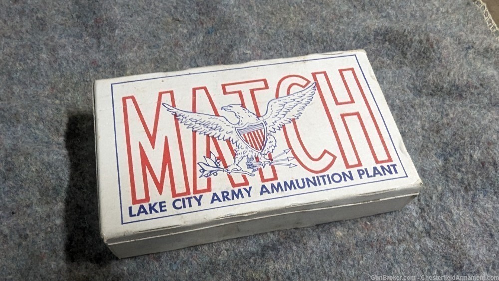 USGI Lake City M118 Match 173gr ball ammo, 20 round sealed boxes 7.62mm 308-img-2