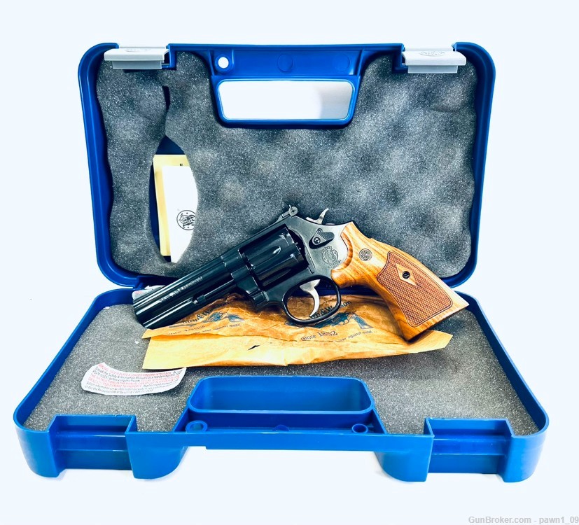 Smith & Wesson Model 586 357 Magnum 4in Blued Revolver - 6 Rounds-img-0