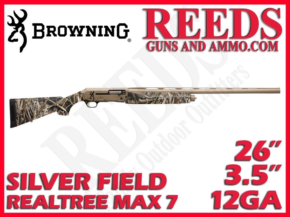 Browning Silver Field Max 7 FDE 12 Ga 3-1/2in 26in 011434205-img-0