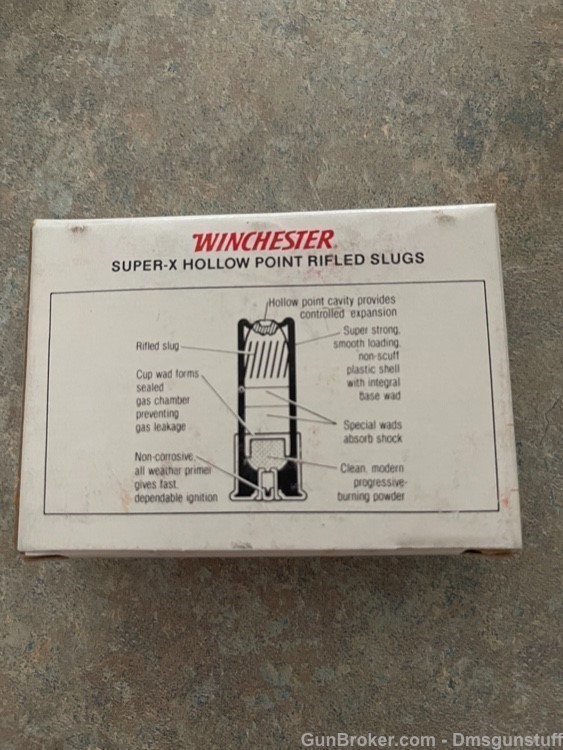 Winchester Super X Rifled Slugs HP 20GA 2 3/4" 3/4OZ 5RDS Per Box-img-1
