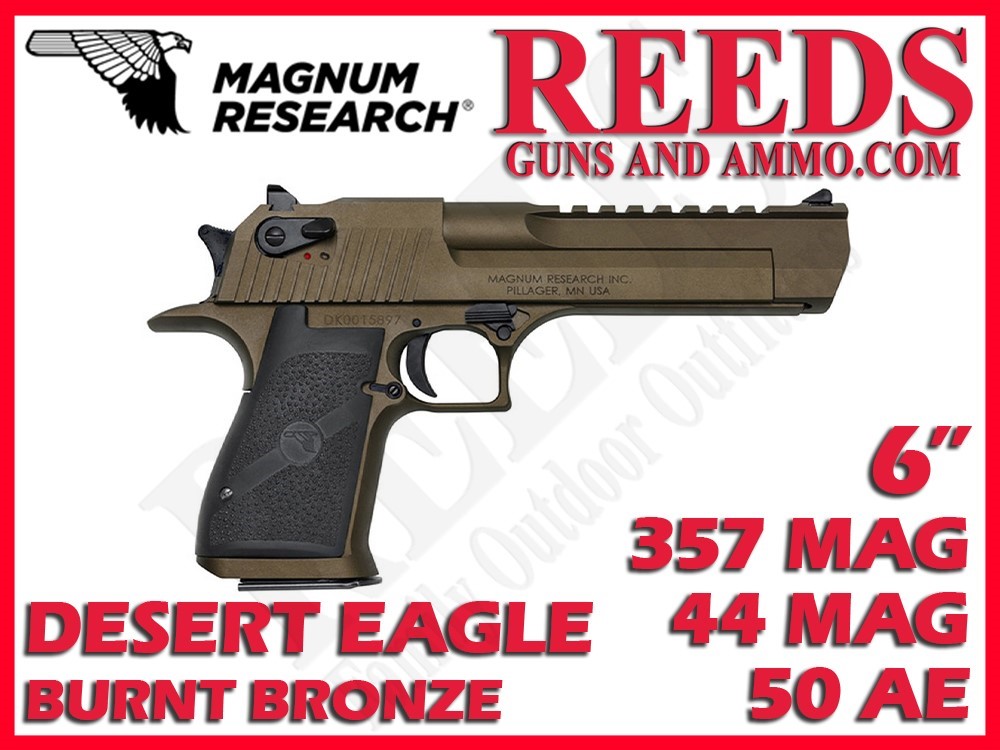 Magnum Research Desert Eagle 3 Barrel Set 357 44 50 Burnt Bronze DEXIX6BB-img-0