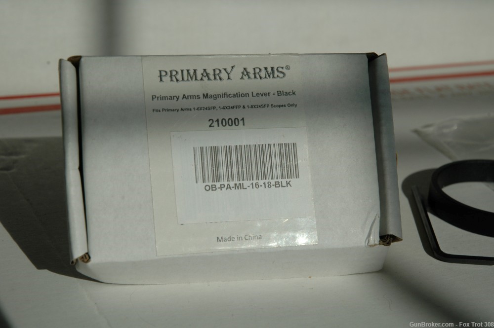 Primary Arms SLx LPVO Magnification Lever 210001 PA 1-6x24 1-8x24 Scope    -img-4
