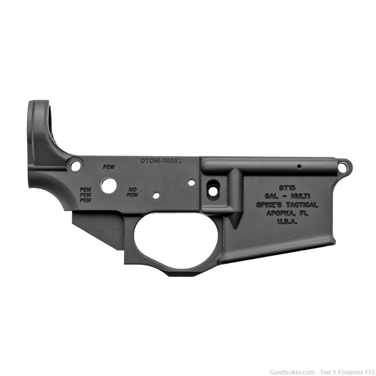 Spike's Tactical Gadsden Logo  Stripped Lower, Semi-automatic, 223-img-1