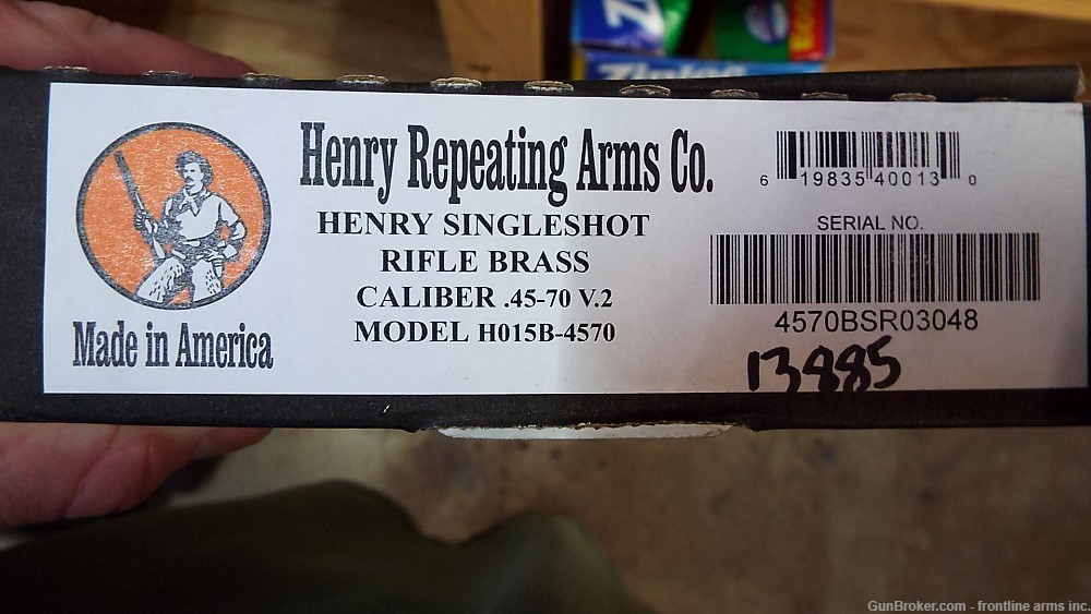 Henry Single Shot Rifle Brass 45-70 22" H015B-4570 (13885)-img-8