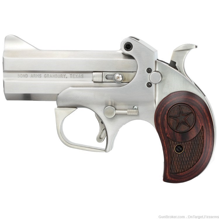 Bond Arms, Century 2000, Derringer, 410 or 45LC, 3.5" Barrel, Steel, Silver-img-0