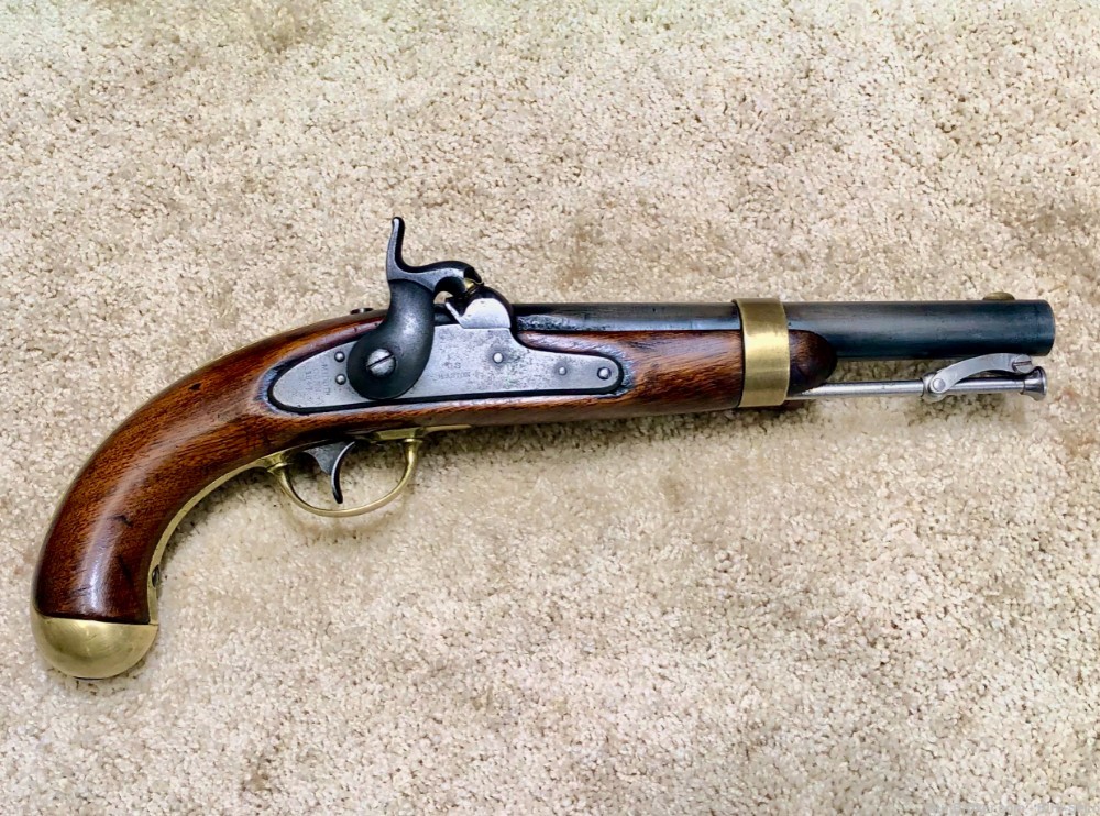 R0 US 1842 .54 Cavalry Pistol H.ASTON 1847, Very Good, Shooter......$ 700-img-0