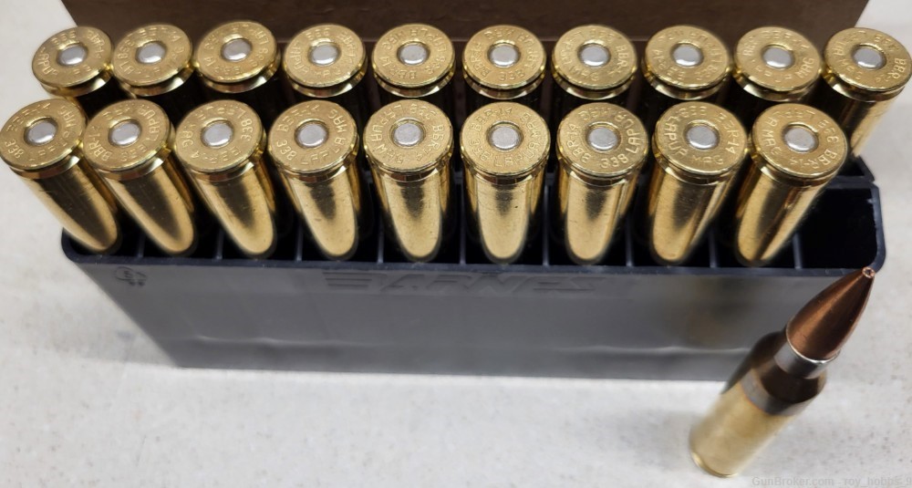 40 Rds, 2 boxes of Barnes Contract Mk330 Mod0 338 Lapua Magnum-img-0