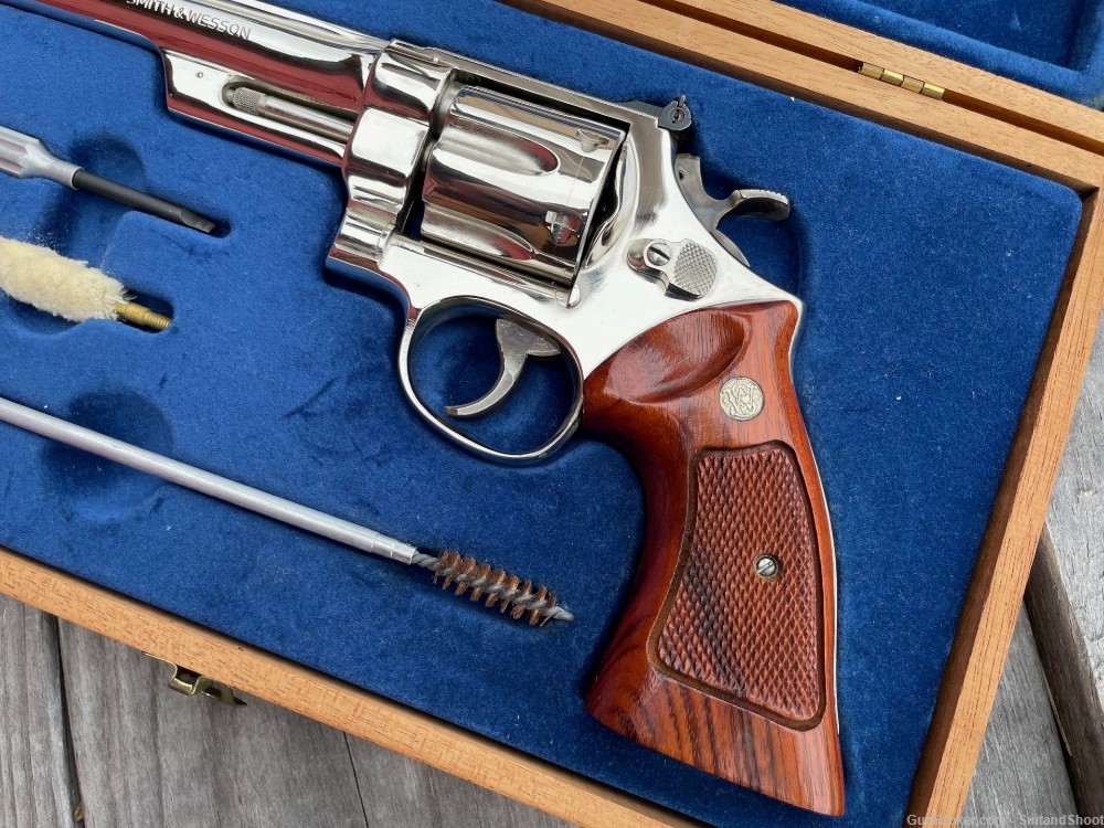 SMITH & WESSON 27-2 revolver .357 magnum nickel-img-2