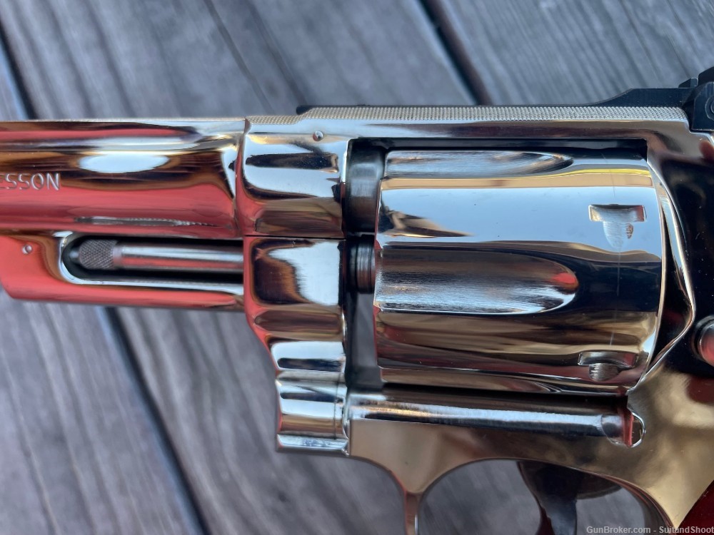 SMITH & WESSON 27-2 revolver .357 magnum nickel-img-102