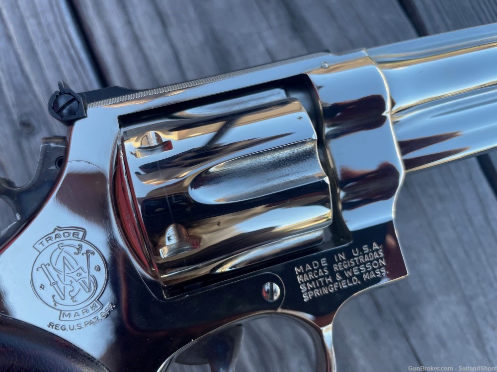 SMITH & WESSON 27-2 revolver .357 magnum nickel-img-90