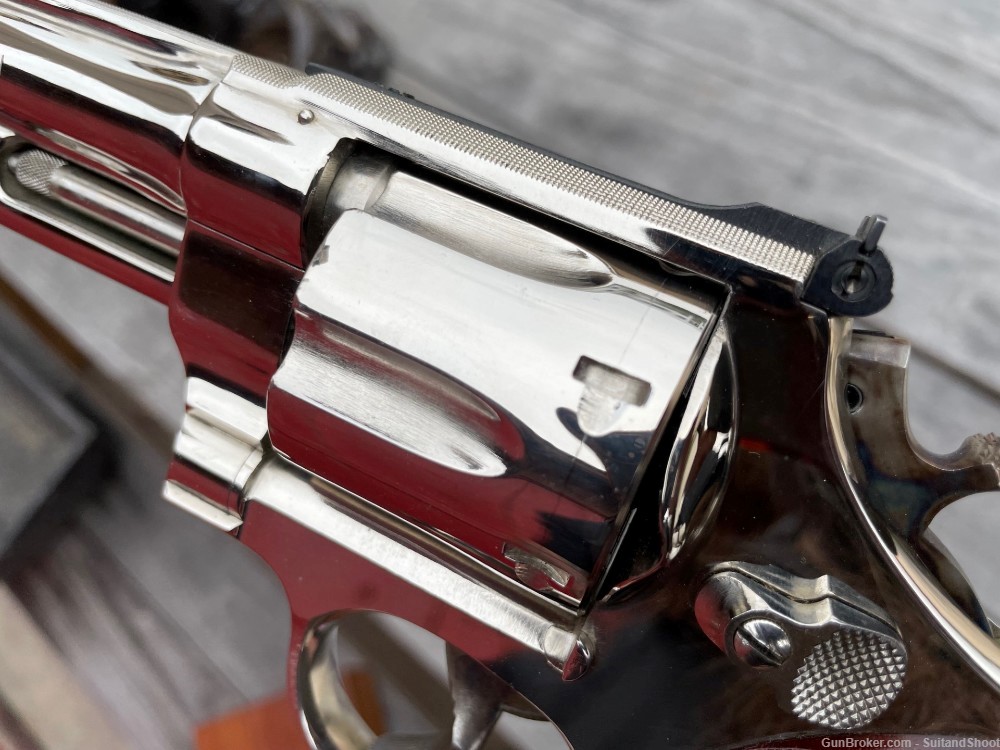 SMITH & WESSON 27-2 revolver .357 magnum nickel-img-45
