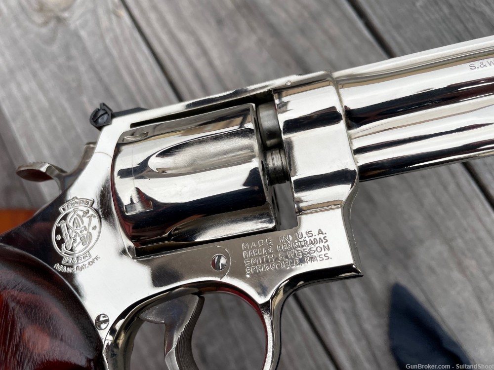 SMITH & WESSON 27-2 revolver .357 magnum nickel-img-32