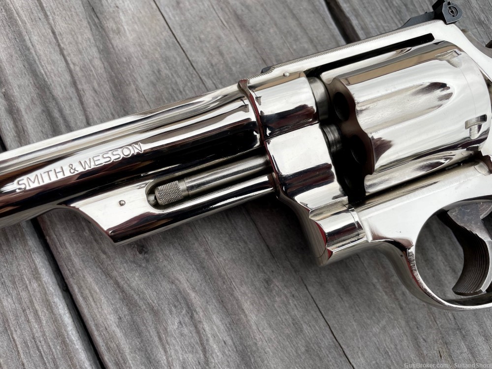 SMITH & WESSON 27-2 revolver .357 magnum nickel-img-9