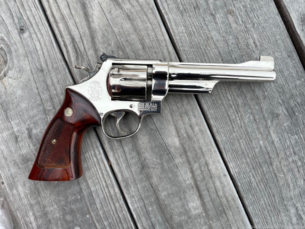 SMITH & WESSON 27-2 revolver .357 magnum nickel-img-12