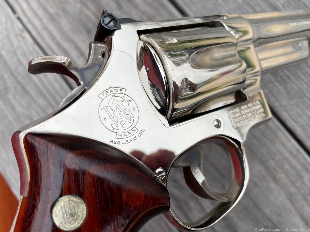 SMITH & WESSON 27-2 revolver .357 magnum nickel-img-29