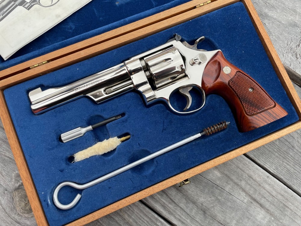 SMITH & WESSON 27-2 revolver .357 magnum nickel-img-1
