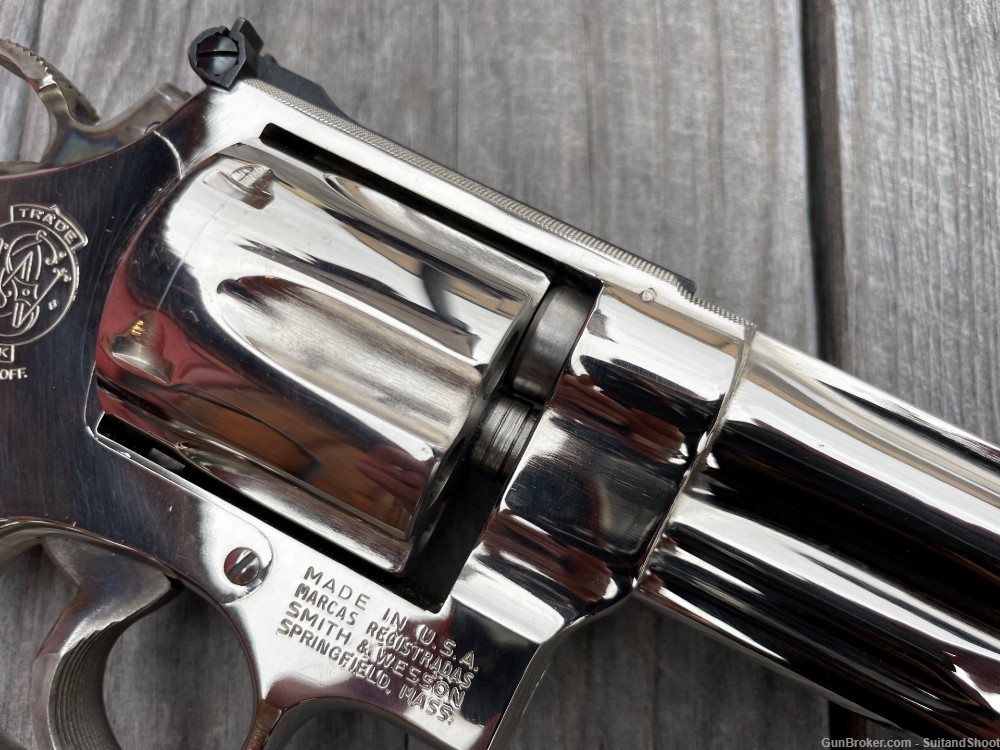 SMITH & WESSON 27-2 revolver .357 magnum nickel-img-18