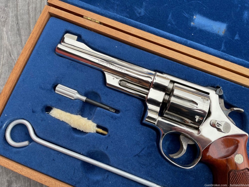 SMITH & WESSON 27-2 revolver .357 magnum nickel-img-3