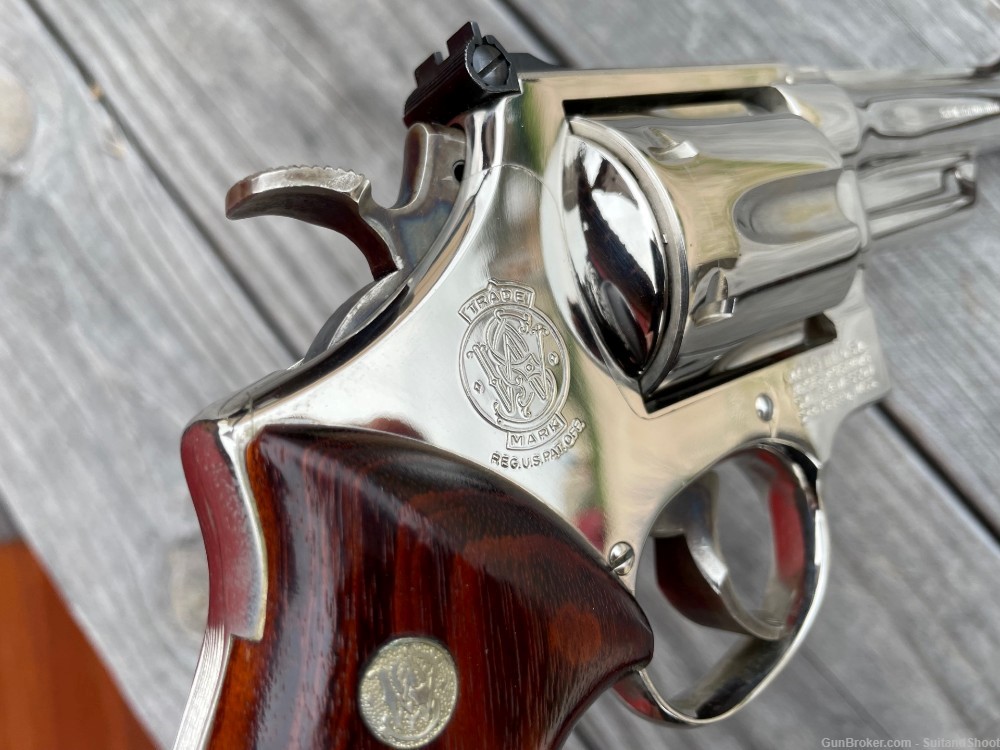 SMITH & WESSON 27-2 revolver .357 magnum nickel-img-28