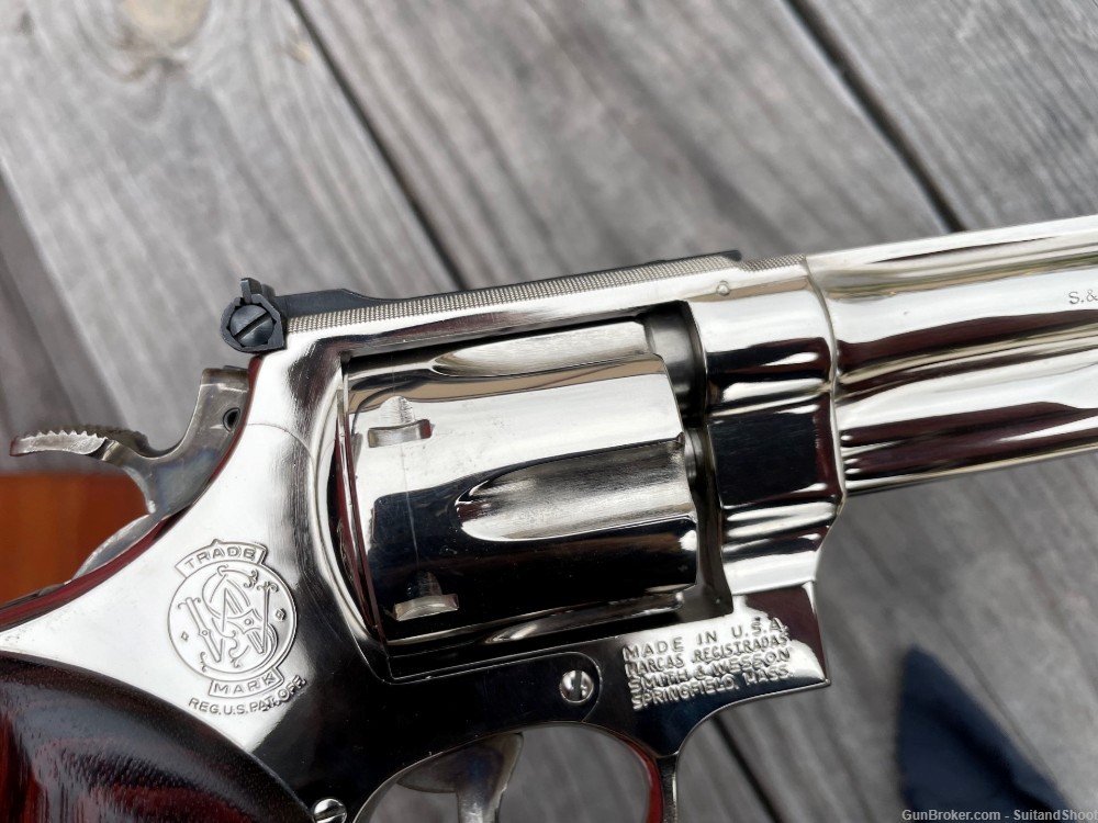 SMITH & WESSON 27-2 revolver .357 magnum nickel-img-31