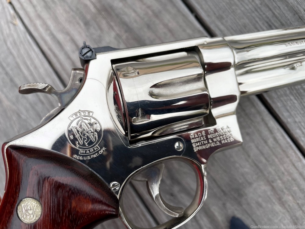 SMITH & WESSON 27-2 revolver .357 magnum nickel-img-30