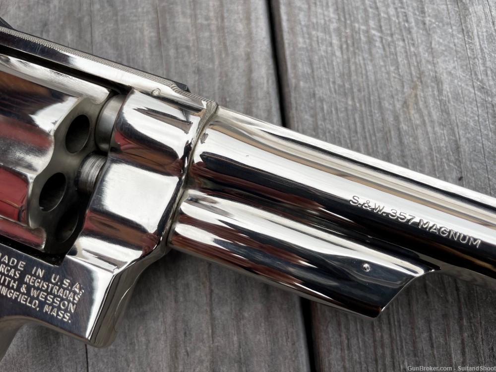 SMITH & WESSON 27-2 revolver .357 magnum nickel-img-19