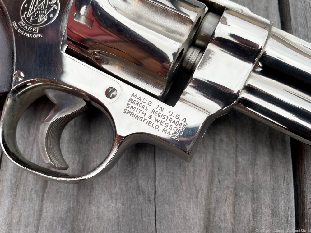 SMITH & WESSON 27-2 revolver .357 magnum nickel-img-17