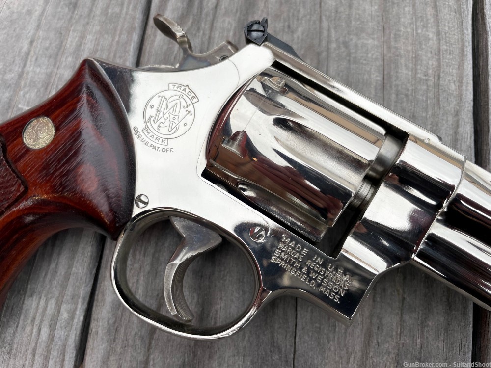 SMITH & WESSON 27-2 revolver .357 magnum nickel-img-15
