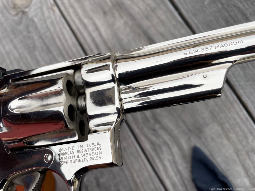 SMITH & WESSON 27-2 revolver .357 magnum nickel-img-33