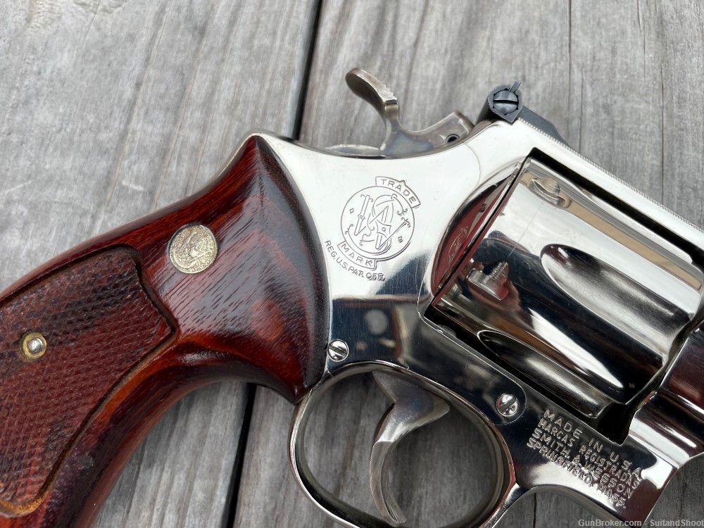 SMITH & WESSON 27-2 revolver .357 magnum nickel-img-14