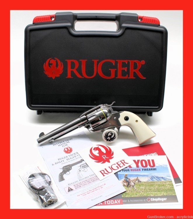 Ruger NIB Bisley New Vaquero SS 5 1/2 45LC FREE SHIPPING WITH BUY IT NOW!-img-0