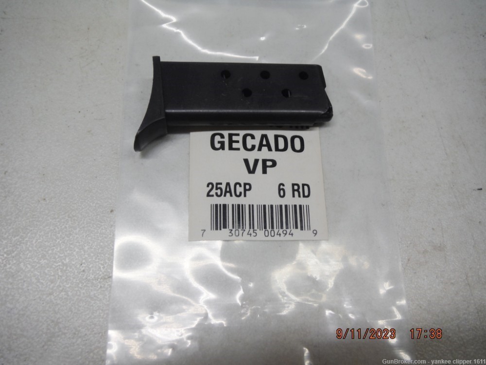 Gecado 25 ACP 6Rd Magazine with finger rest-img-0