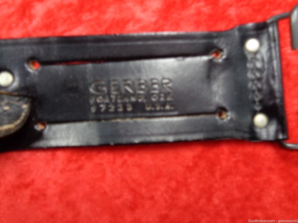 1978 Gerber Mark II Fighting Knife Dagger US MK 2 Black Sheath WE TRADE GUN-img-2