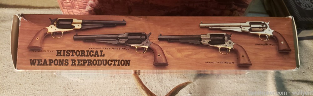 Original 1851 Reb Nord Navy Deluxe BOX + Insert Black Powder Revolver 44cal-img-1