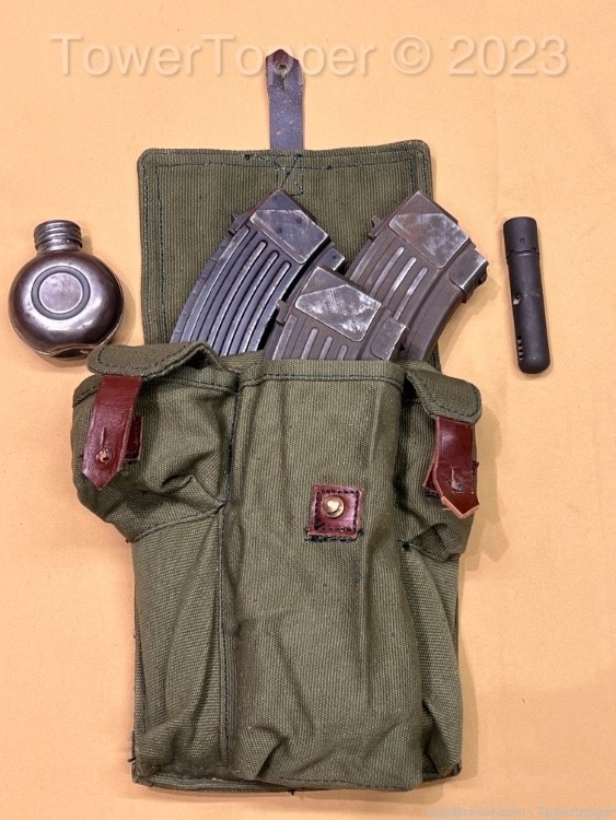 Romanian 3 Cell Magazine Pouch, 3 Magazines, and Cleaning Kit-img-0