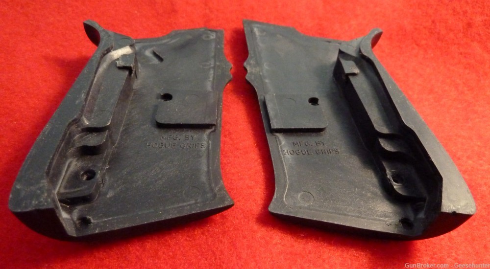 Hogue S&W, Full Size 9mm/40 Caliber Pistol Rubber Grip Panels, Black, # 2-img-5