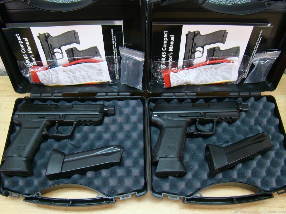 Pair of H&K HK45C Tactical V1 HK-45 .45ACP Pistols TB consec serial #'s! HK-img-5