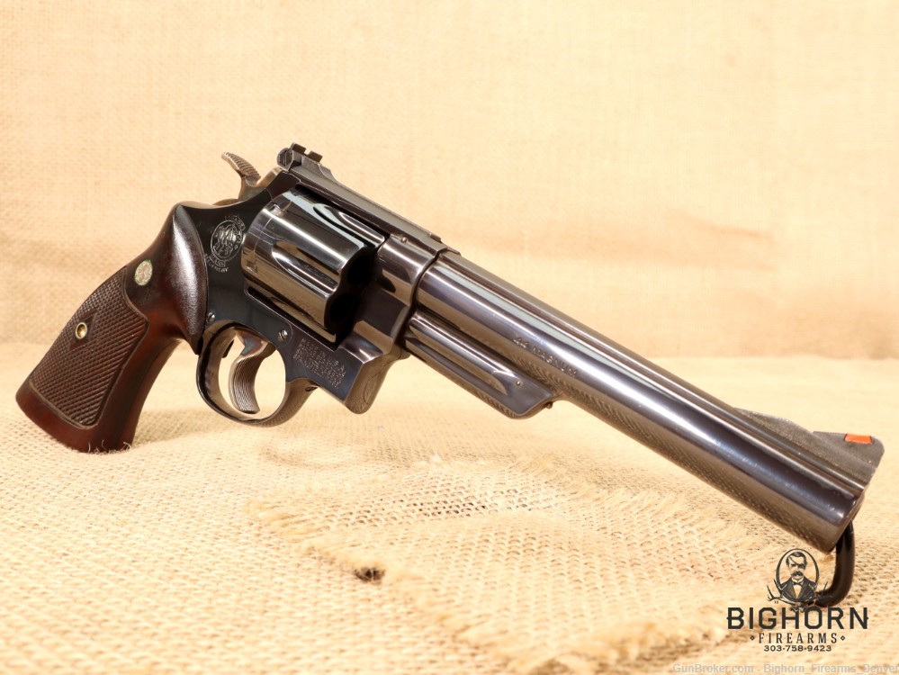 Smith & Wesson/S&W, 1957, Pre-Model 29, .44 Magnum 6.5" Diamond CB Grips -img-14