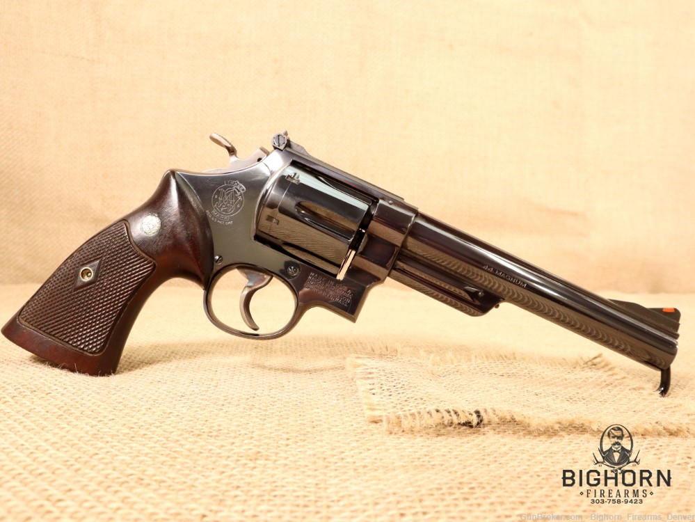 Smith & Wesson/S&W, 1957, Pre-Model 29, .44 Magnum 6.5" Diamond CB Grips -img-13
