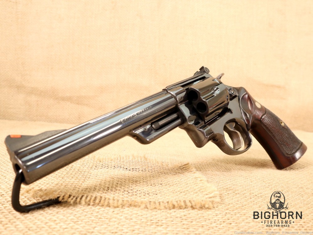 Smith & Wesson/S&W, 1957, Pre-Model 29, .44 Magnum 6.5" Diamond CB Grips -img-3