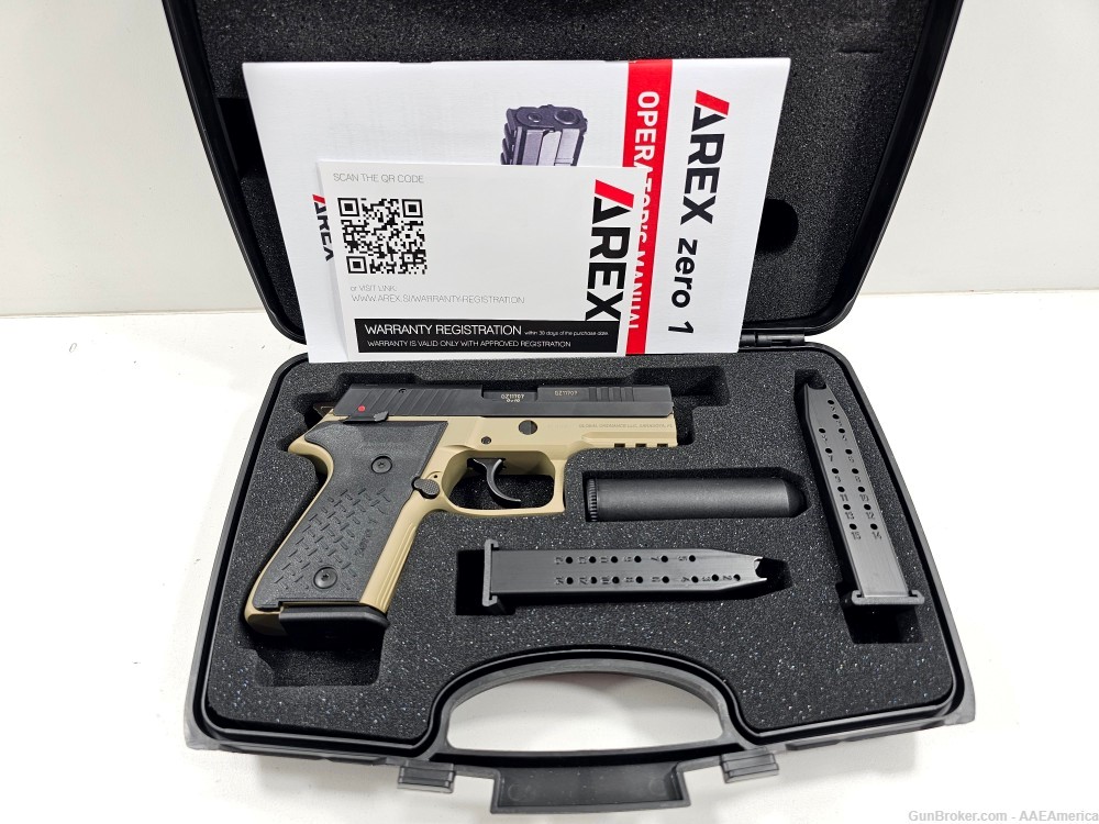 Arex Rex Zero 1-CP 9MM 15+1 3 Mags Two Tone 3.85"-img-0