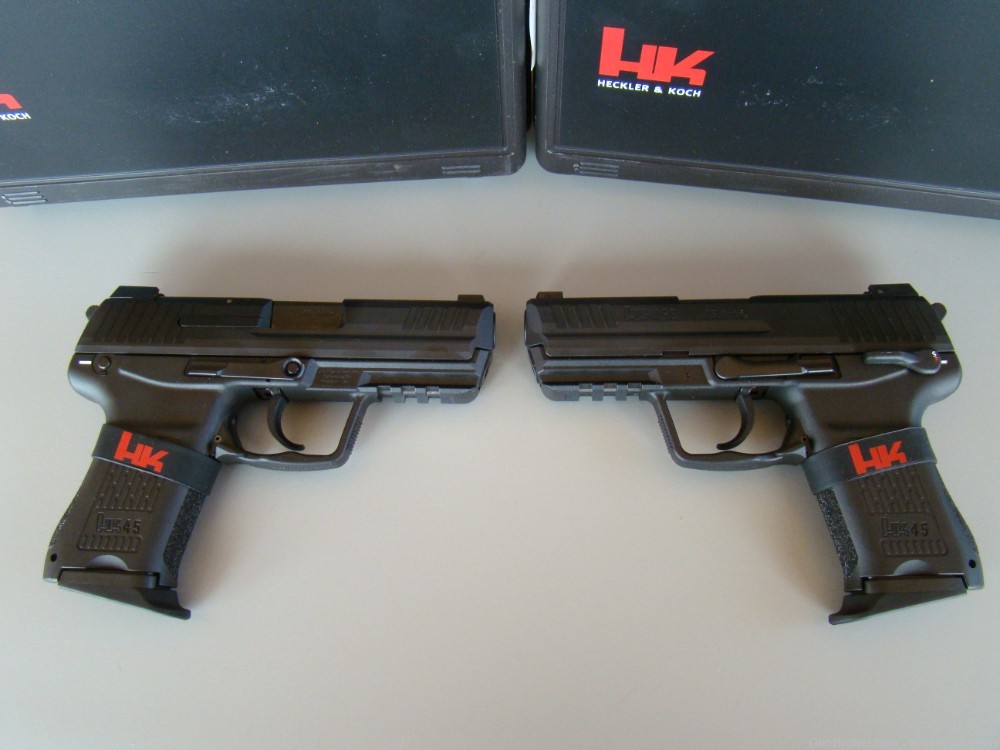 Pair of H&K HK45C V1 HK-45 Compact .45ACP Pistols HK 45 consec serial #'s!-img-8