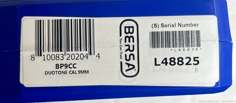 NEW Bersa BP9CC, 9mm, 3.2" BL, 2 8RD Mags, 15716 -img-4